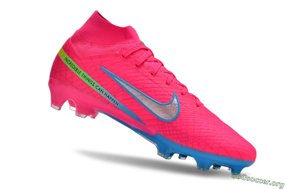 Nike Air Zoom Mercurial Superfly 9 Elite FG Football Boots - Pink/Silver/Blue 4