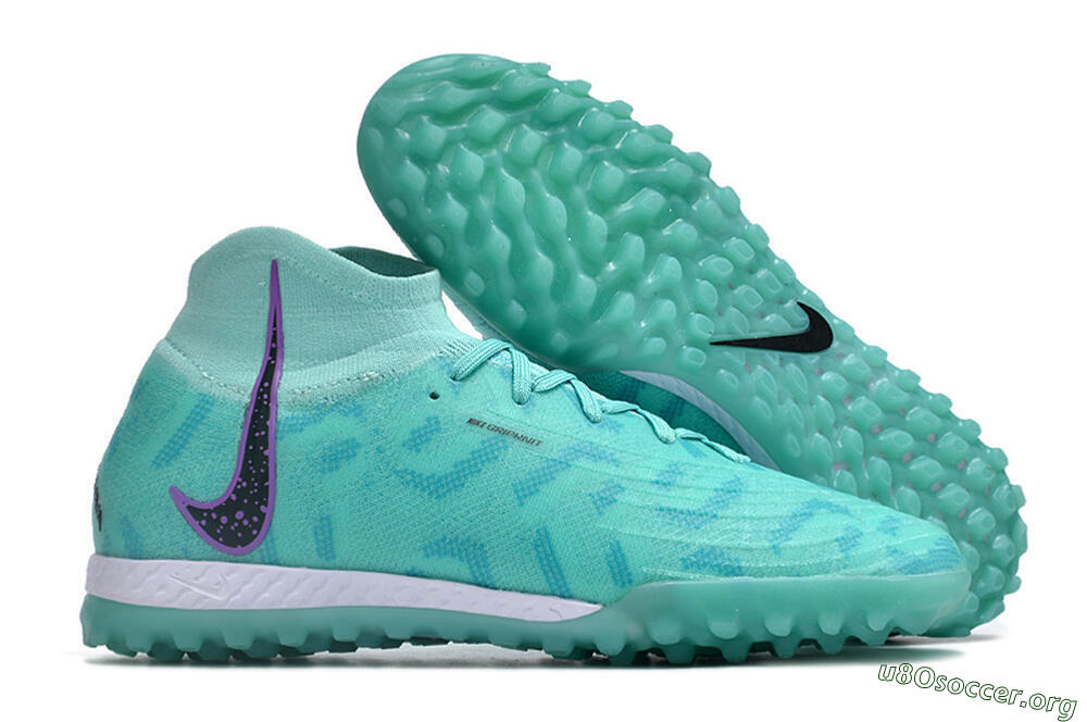Nike Phantom Luna Elite NU TF Football Shoes - Green/Yellow/Purple/Black 2