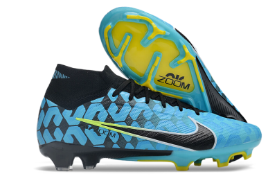 Nike Air Zoom Mercurial Superfly 9 Elite FG Football Boots - Blue/Black/White/Green
