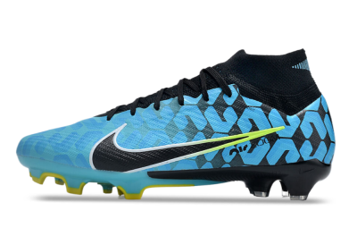 Nike Air Zoom Mercurial Superfly 9 Elite FG Football Boots - Blue/Black/White/Green