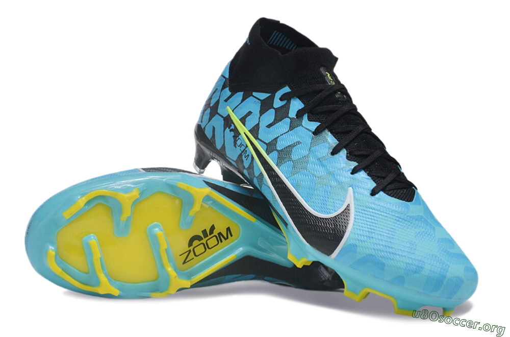 Nike Air Zoom Mercurial Superfly 9 Elite FG Football Boots - Blue/Black/White/Green 0