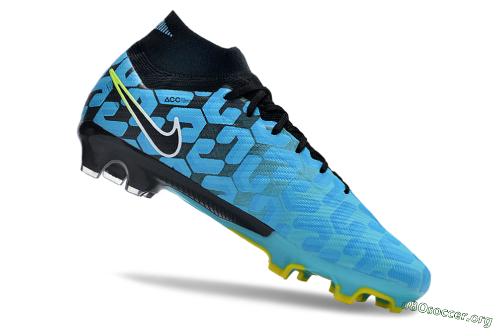 Nike Air Zoom Mercurial Superfly 9 Elite FG Football Boots - Blue/Black/White/Green 4