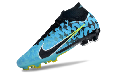 Nike Air Zoom Mercurial Superfly 9 Elite FG Football Boots - Blue/Black/White/Green