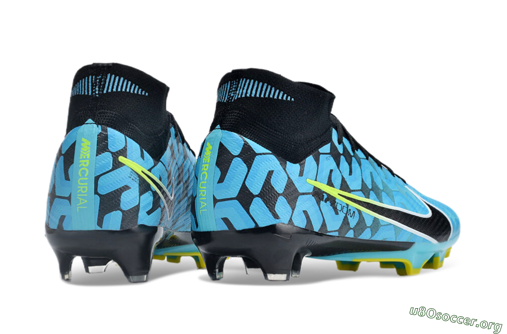Nike Air Zoom Mercurial Superfly 9 Elite FG Football Boots - Blue/Black/White/Green 6