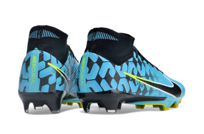 Nike Air Zoom Mercurial Superfly 9 Elite FG Football Boots - Blue/Black/White/Green