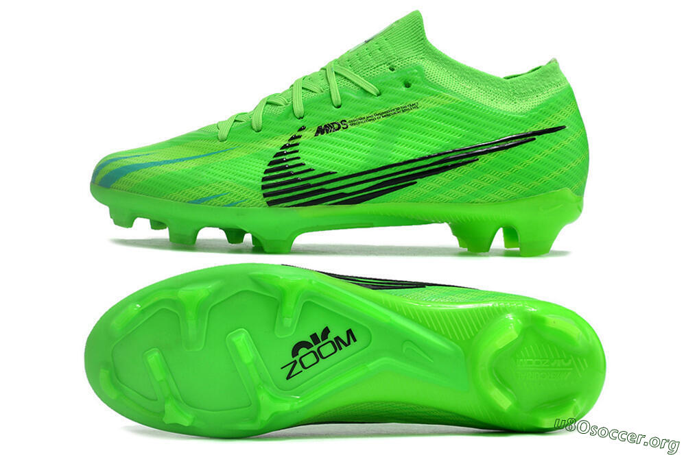 Nike Air Zoom Mercurial Vapor 15 Elite FG Football Boots - Green/Black 1