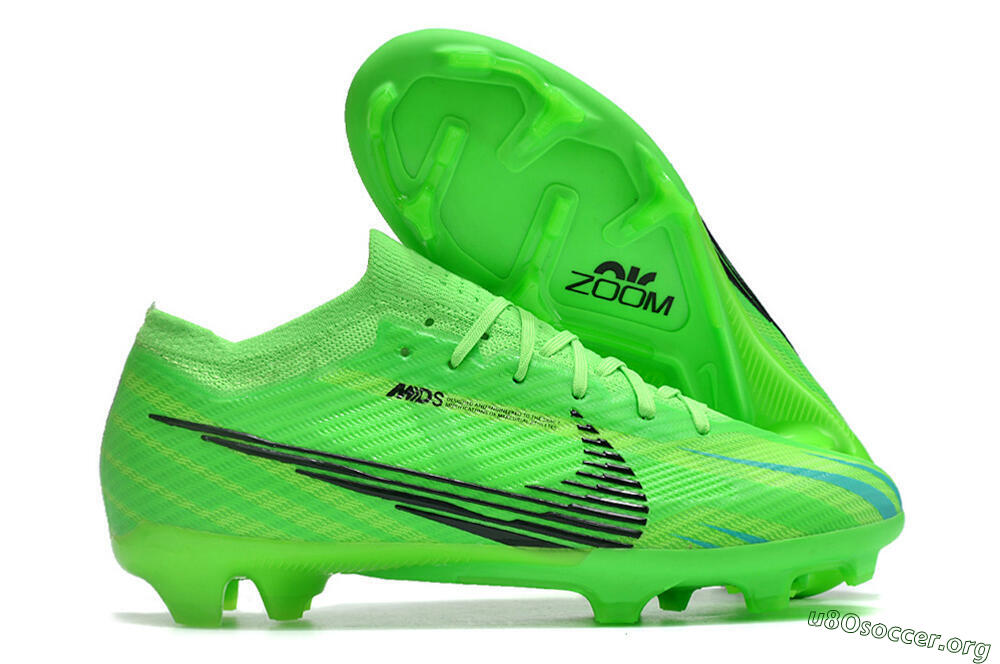 Nike Air Zoom Mercurial Vapor 15 Elite FG Football Boots - Green/Black 2