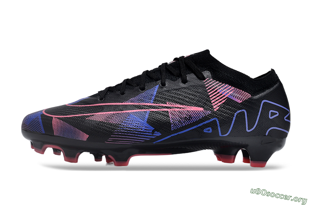 Nike Air Zoom Mercurial Vapor 15 Elite FG Football Boots - Black/Purple/Pink 3