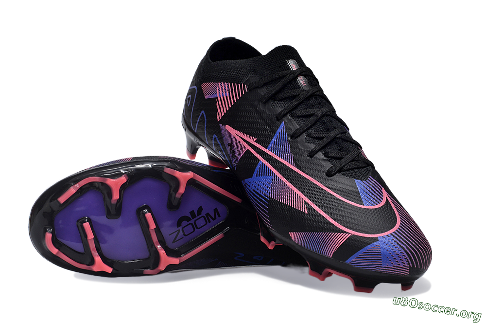 Nike Air Zoom Mercurial Vapor 15 Elite FG Football Boots - Black/Purple/Pink 0
