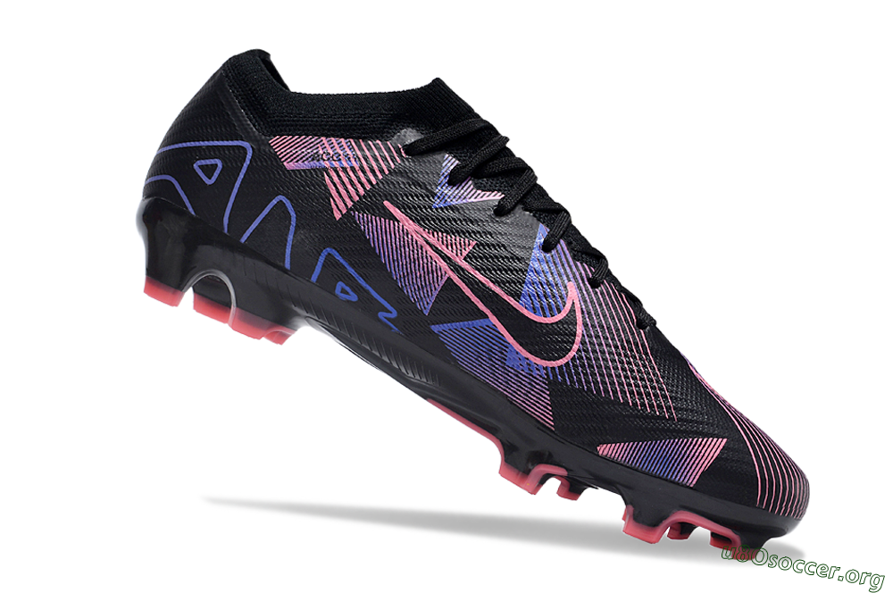 Nike Air Zoom Mercurial Vapor 15 Elite FG Football Boots - Black/Purple/Pink 4