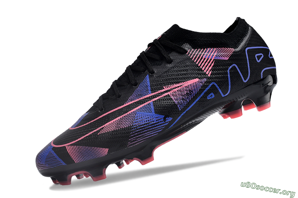 Nike Air Zoom Mercurial Vapor 15 Elite FG Football Boots - Black/Purple/Pink 5