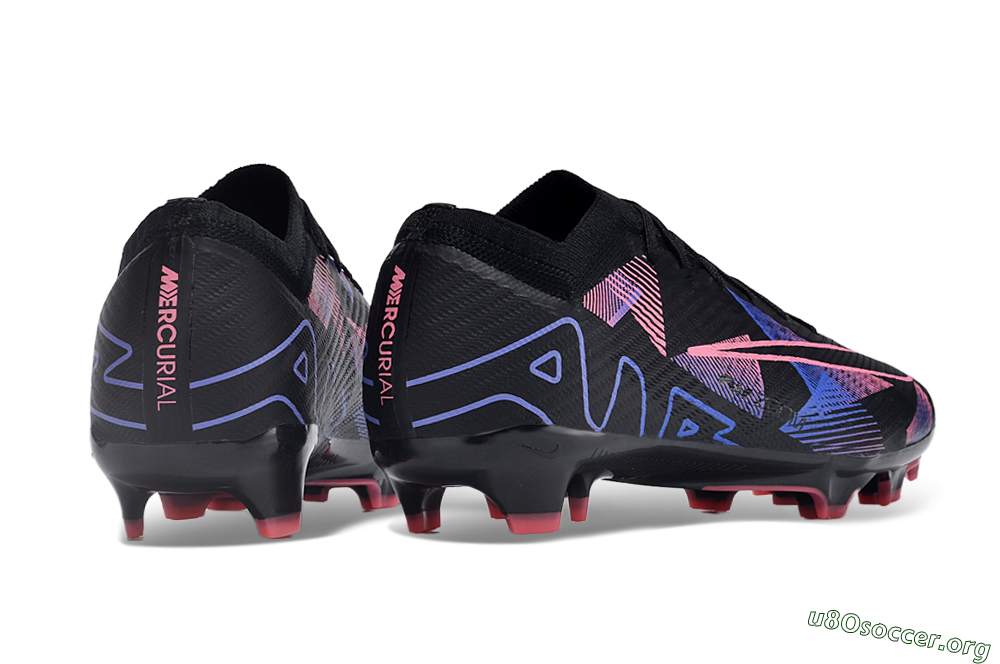 Nike Air Zoom Mercurial Vapor 15 Elite FG Football Boots - Black/Purple/Pink 6