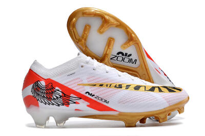 Nike Air Zoom Mercurial Vapor 15 Elite FG Football Boots - White/Gold/Black/Red