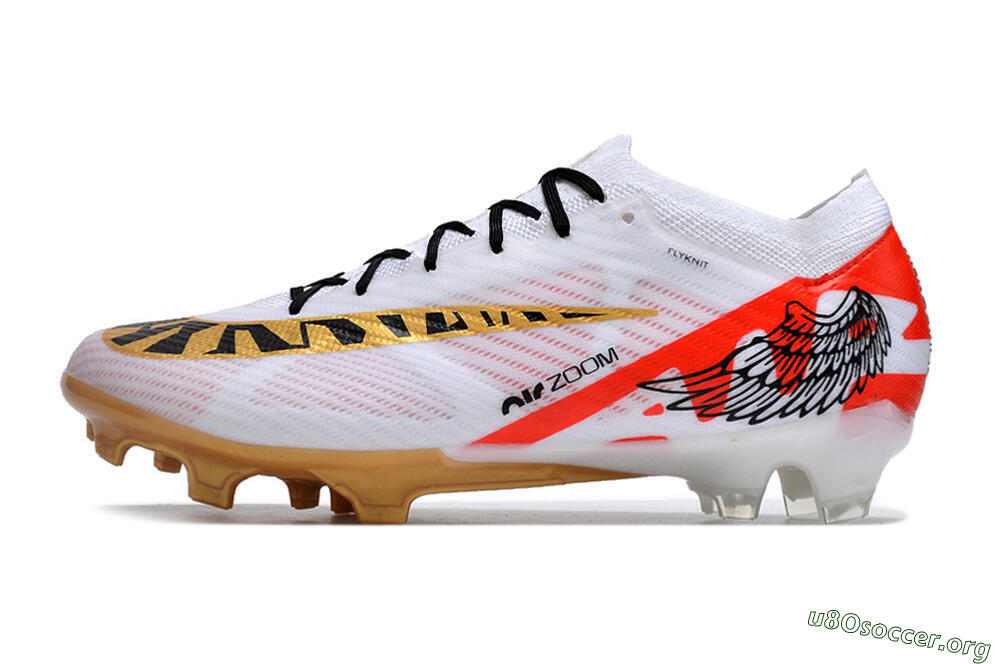 Nike Air Zoom Mercurial Vapor 15 Elite FG Football Boots - White/Gold/Black/Red 3