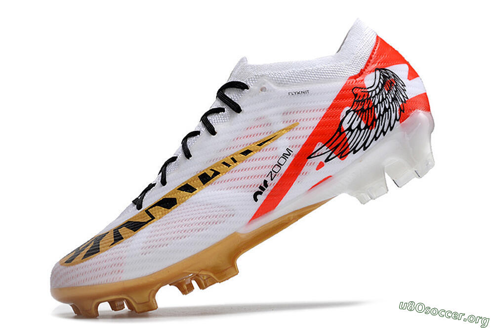 Nike Air Zoom Mercurial Vapor 15 Elite FG Football Boots - White/Gold/Black/Red 5