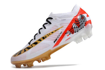 Nike Air Zoom Mercurial Vapor 15 Elite FG Football Boots - White/Gold/Black/Red
