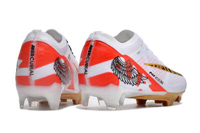 Nike Air Zoom Mercurial Vapor 15 Elite FG Football Boots - White/Gold/Black/Red