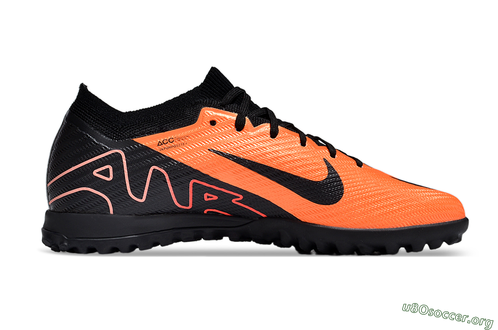 Nike Air Zoom Mercurial Vapor 15 Elite TF Football Shoes - Orange/Black 4