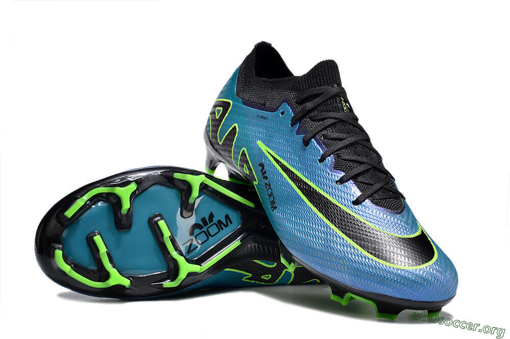 Nike Air Zoom Mercurial Vapor 15 Elite FG Football Boots - Blue/Black/Yellow 1