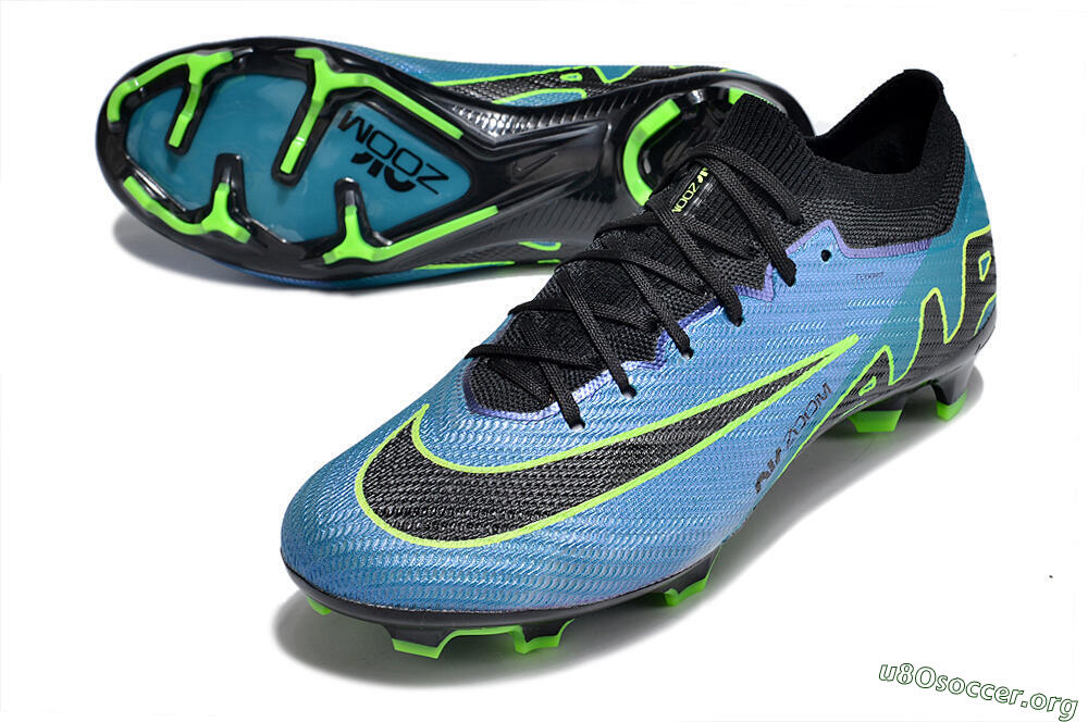 Nike Air Zoom Mercurial Vapor 15 Elite FG Football Boots - Blue/Black/Yellow 0