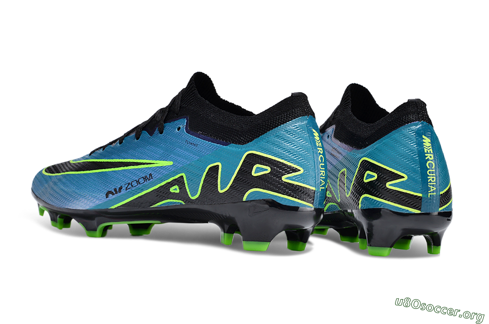 Nike Air Zoom Mercurial Vapor 15 Elite FG Football Boots - Blue/Black/Yellow 5