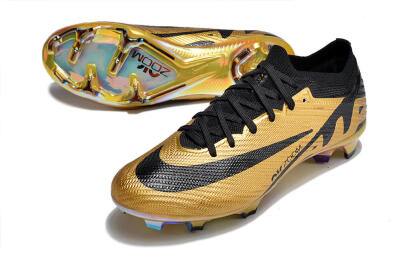 Nike Air Zoom Mercurial Vapor 15 Elite FG Football Boots - Gold/Black