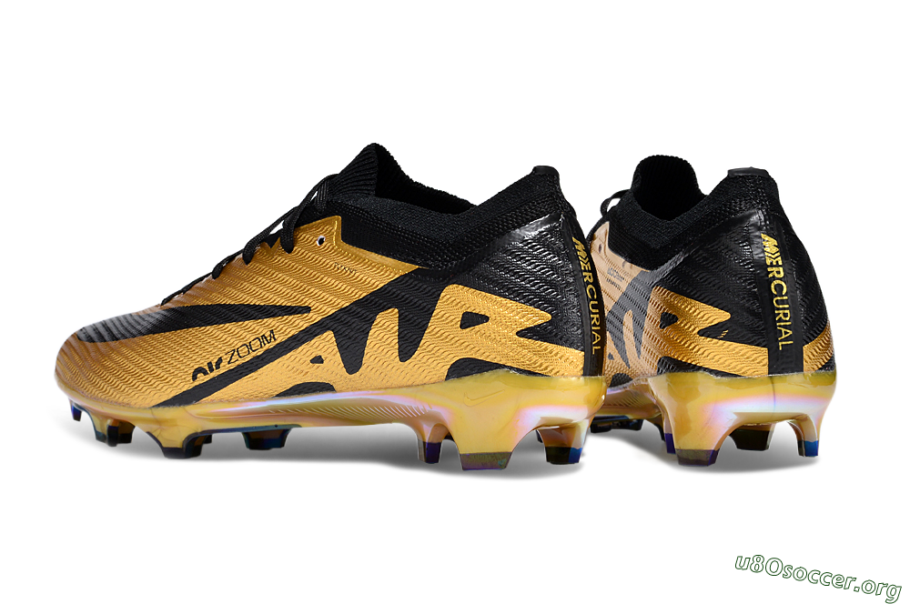 Nike Air Zoom Mercurial Vapor 15 Elite FG Football Boots - Gold/Black 5