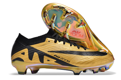 Nike Air Zoom Mercurial Vapor 15 Elite FG Football Boots - Gold/Black