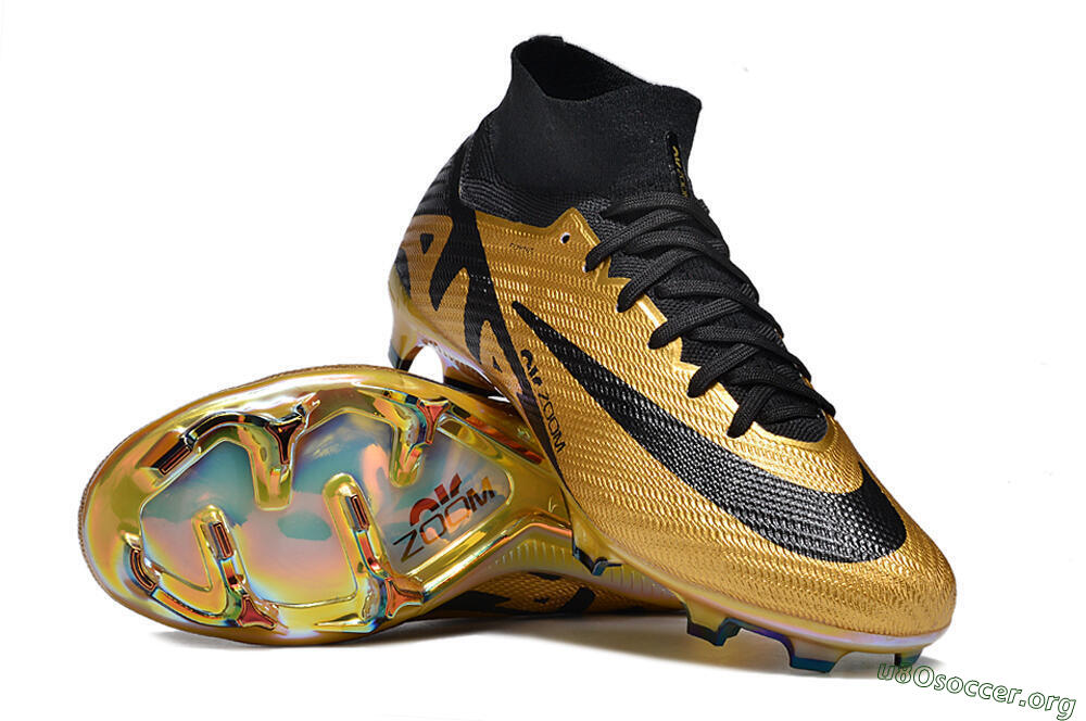 Nike Air Zoom Mercurial Superfly 9 Elite FG Football Boots - Gold/Black 1