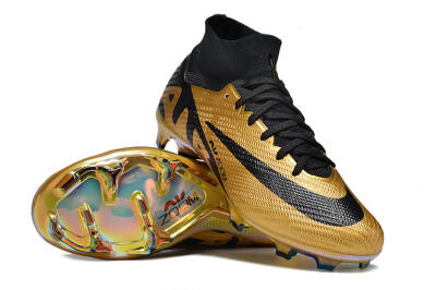 Nike Air Zoom Mercurial Superfly 9 Elite FG Football Boots - Gold/Black