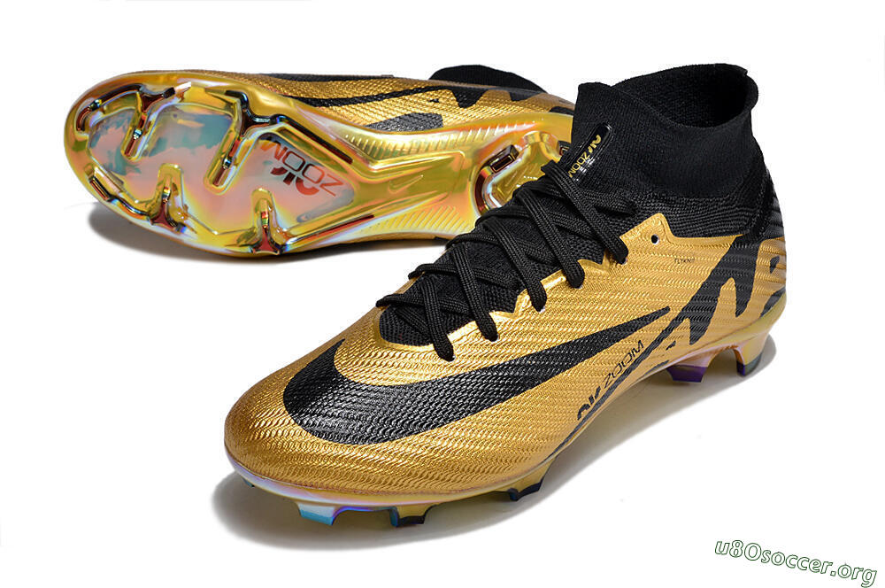 Nike Air Zoom Mercurial Superfly 9 Elite FG Football Boots - Gold/Black 0