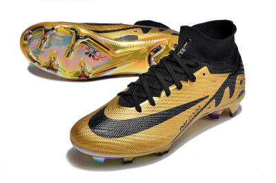 Nike Air Zoom Mercurial Superfly 9 Elite FG Football Boots - Gold/Black