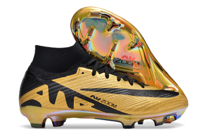 Nike Air Zoom Mercurial Superfly 9 Elite FG Football Boots - Gold/Black