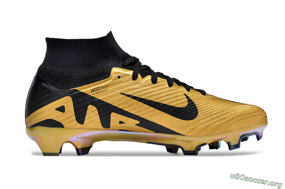 Nike Air Zoom Mercurial Superfly 9 Elite FG Football Boots - Gold/Black 4
