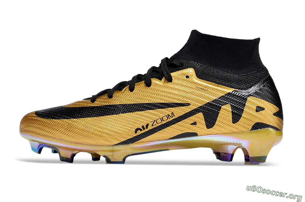 Nike Air Zoom Mercurial Superfly 9 Elite FG Football Boots - Gold/Black 3