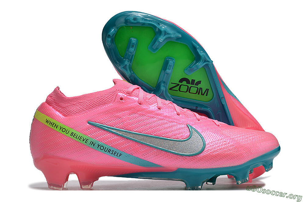 Nike Air Zoom Mercurial Vapor 15 Elite FG Football Boots - Pink/Silver/Blue/Yellow 2