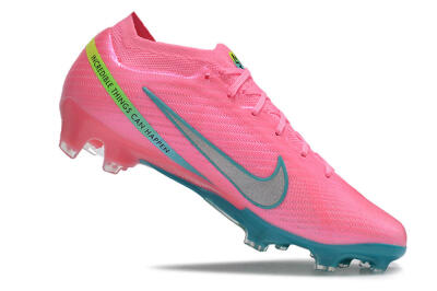 Nike Air Zoom Mercurial Vapor 15 Elite FG Football Boots - Pink/Silver/Blue/Yellow