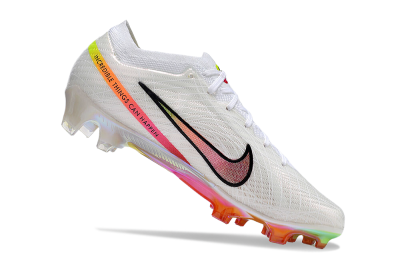 Nike Air Zoom Mercurial Vapor 15 Elite FG Football Boots - White/Pink/Black/Yellow/Gold
