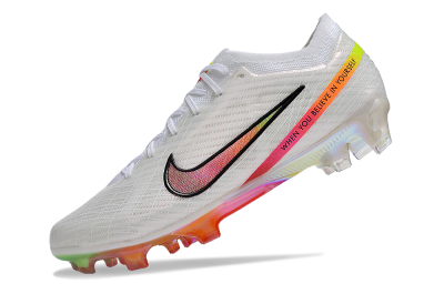 Nike Air Zoom Mercurial Vapor 15 Elite FG Football Boots - White/Pink/Black/Yellow/Gold