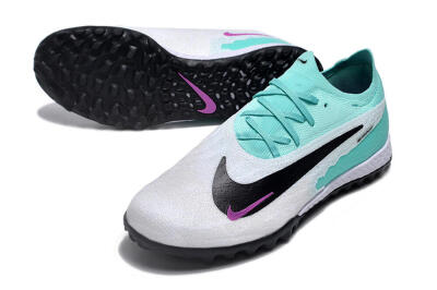 Nike Phantom GX Elite TF Football Shoes - White/Jade/Black/Purple