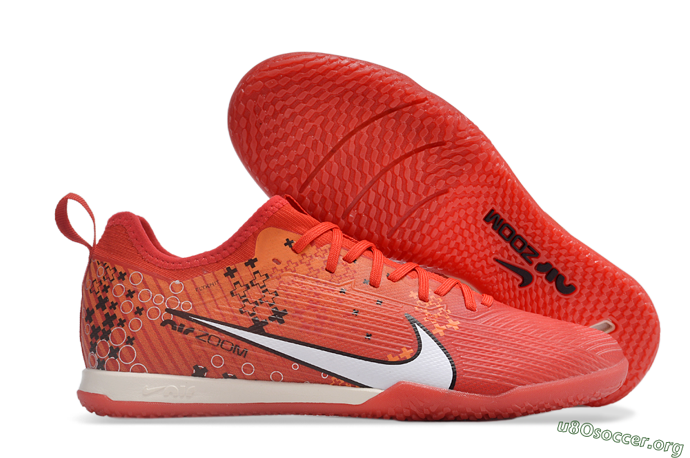 Nike Air Zoom Mercurial Vapor 15 Pro IC Football Shoes - Red/White/Black 2