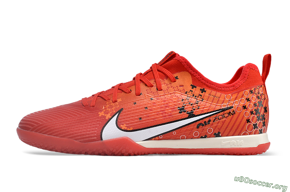 Nike Air Zoom Mercurial Vapor 15 Pro IC Football Shoes - Red/White/Black 3