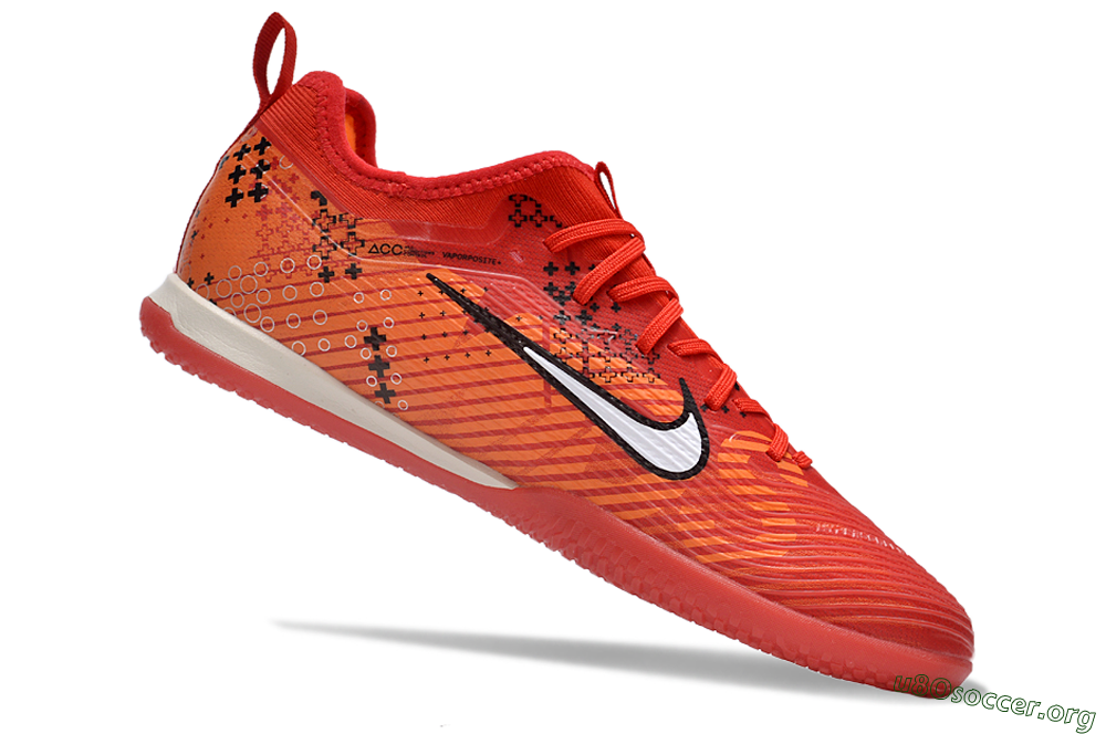 Nike Air Zoom Mercurial Vapor 15 Pro IC Football Shoes - Red/White/Black 4