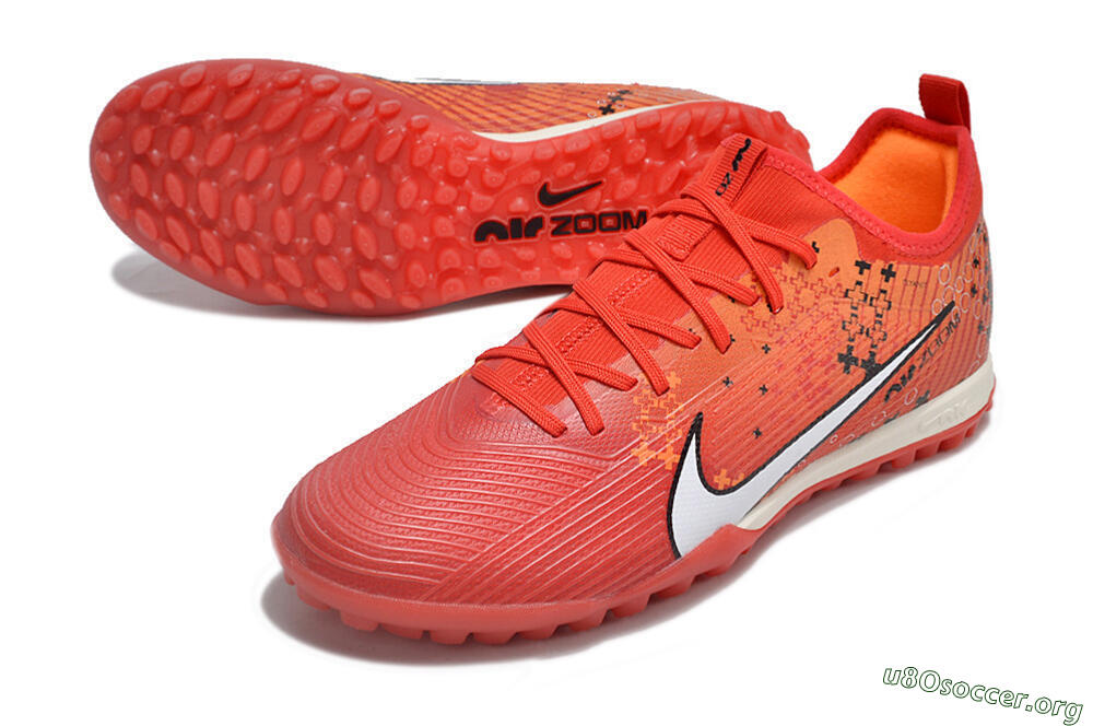 Nike Air Zoom Mercurial Vapor 15 Pro TF Football Shoes - Red/White/Black 0