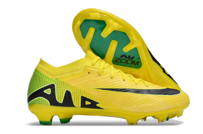 Nike Air Zoom Mercurial Vapor 15 Elite FG Football Boots - Yellow/Black/Green