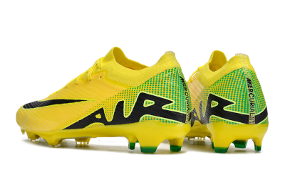 Nike Air Zoom Mercurial Vapor 15 Elite FG Football Boots - Yellow/Black/Green