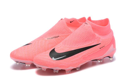 Nike Phantom GX Elite DF Link FG Football Boots - Pink/Black/White