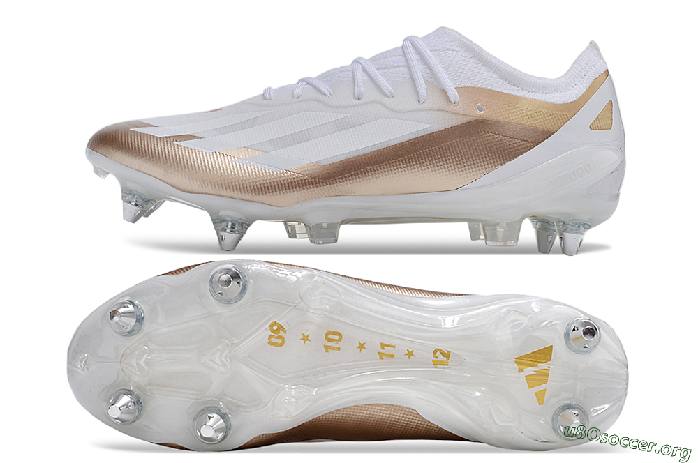 Adidas X Crazyfast.1 SG Football Boots - White/Gold/Silver 1