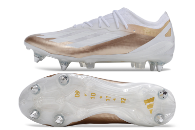 Adidas X Crazyfast.1 SG Football Boots - White/Gold/Silver