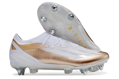 Adidas X Crazyfast.1 SG Football Boots - White/Gold/Silver
